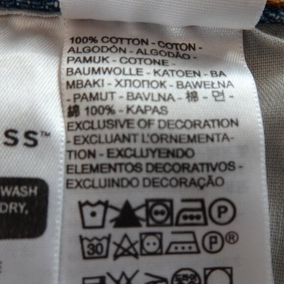 Levi's 501 Jeans Women's Size 28x30 Blue Denim Button Fly Straight Leg - Picture 11 of 12